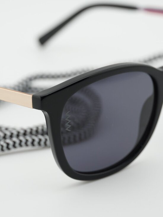 M Missoni MMI 0027/S 0807 IR Sunglasses Black Square Frame, Grey Lenses main image 8